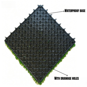 Dalles de gazon <span class=keywords><strong>artificiel</strong></span> emboîtables 30x30cm, auto-drainantes, pour terrasse, <span class=keywords><strong>pelouse</strong></span> synthétique modulaire DIY pour balcon, patio, décoration - Product Image 2