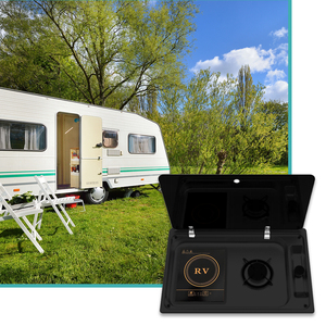 JDA Einbau-Kombigerät aus Gasbrenner und Induktionskochfeld mit schwarzer Beschichtung aus Edelstahl SS304 für Camper, Wohnmobil, Wohnwagen - Product Image 4