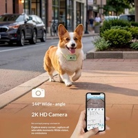 Collier GPS pour animaux de compagnie avec caméra pour chiens et chats, podomètre pour Wi-Fi 4G/5G, mémoire 32G