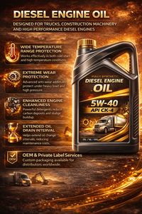 Aceite de Motor Diésel Sintético API CK-4 <span class=keywords><strong>5W40</strong></span>, Lubricante para Camiones de Trabajo Pesado, Protección Antidesgaste, Largo Intervalo de Drenaje, 4L/5L OEM - Product Image 3