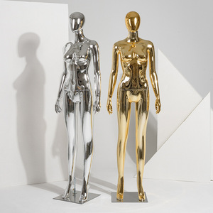 <span class=keywords><strong>Mannequin</strong></span> Femme Autonome Brillant Or Lingerie Corps Entier Tête d'Œuf - Product Image 1