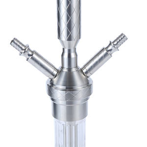 Großhandel MIG Shisha 2 Schlauch Edelstahl Deutschland Shisha neue hochwertige Shisha Lounge 2 Schläuche Glas Shisha Shisha für <span class=keywords><strong>Bar</strong></span> - Product Image 4