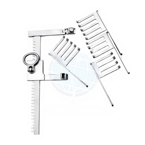 NABSONS MED Separador de Costillas Manual con Brazos Articulados de Acero Inoxidable, Cuatro Cuchillas Desmontables, Juego de Instrumentos Quirúrgicos Ortopédicos Reutilizables - Product Image 1