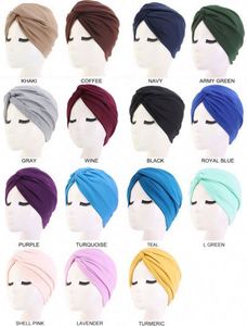 Turbante Unisex para el Hogar, Suave, de Color Liso, con Nudo Cruzado, para Ciclismo, Viajes Diarios - Product Image 6