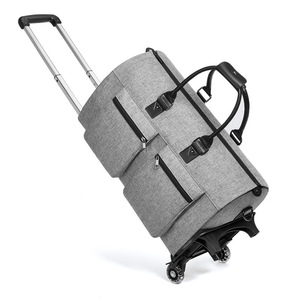 Foldable Waterproof Zipper Short Travel Handheld Shoulder <b>Trolley</b> Suit <b>Bag</b> Trolly <b>Bag</b> Roller <b>Bag</b> Spinner Suitcase Luggage - Product Image 2