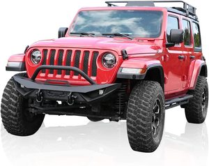 Accessoires tout-terrain avec pare-chocs avant éclairé pour <span class=keywords><strong>Jeep</strong></span> Wrangler 07-18 JK JL2018 2019 <span class=keywords><strong>2020</strong></span> 2021 2022 Accessoires extérieurs - Product Image 1