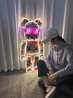 Letrero LED, Letrero de Neón LED Personalizado, Letreros Electrónicos LED de Neón Personalizados, Personajes de Dibujos Animados Brillantes, Cosplay de Valorant con Neón