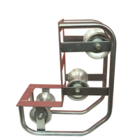 Rouleau de traction pour câbles |   Galet de guidage de câble en aluminium, roue de pose de câble en nylon robuste pour la construction de fils