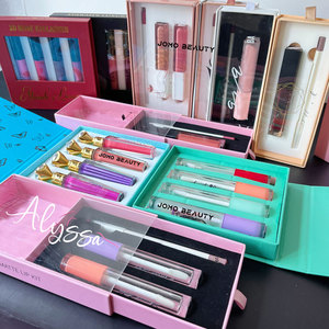 Logo personnalisé bas quantité minimale de commande luxe personnalisé maquillage de luxe ensemble crayon à lèvres et rouge à lèvres mat marque privée kit pour les lèvres - Product Image 5