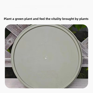 Vassoio per Piante in Plastica PP Rotondo Minimalista Nordico Rinforzato, Resistente Vassoio Raccogligocce per Vasi da Fiori per Giardinaggio Interno ed Esterno - Product Image 3