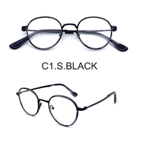 Lunettes de jeu unisexes pour adultes, de luxe, rétro, en métal et acétate, monture ronde complète, petite monture, fabriquées à la main, durables, avec étui à lunettes