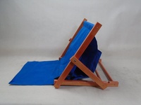 HE-1120, nouveau modèle de chaise de plage pliante en bois chaise longue en bois chaises de jardin avec sacs-cadeaux peuvent être des sacs à dos de transport