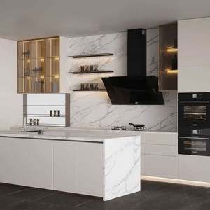 Mueble de Cocina Sencillo, Armario de Almacenamiento Alto, Moderno Armario de Cocina de Melamina - Product Image 4