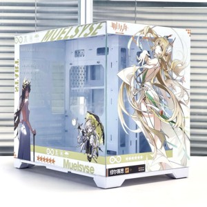 Artknights muelsyse castorice เคสขนาดกลางที่กำหนดเองเคส PC กระจกเทมเปอร์ด้านข้างแบบเต็มรูปแบบพร้อมวิวทะเลห้องแสดงผลิตภัณฑ์ atx/ M-ATX - Product Image 4