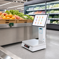 Yazar Kasa Makinesi POS Terminali Hepsi Bir Arada POS Sistemi Kapasitif Dokunmatik Ekran 15.6 İnç Tartım Terazisi Dahili Yazıcı Windows