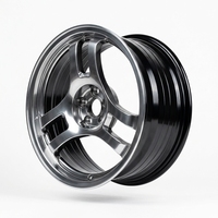 Jantes en alliage forgé poli à déport profond 5x114.3, ajustement universel, performance racing pour voitures de sport