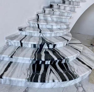 चीन उच्च गुणवत्ता पटिया टाइल पांडा के लिए सफेद काले नस के साथ संगमरमर सीढ़ी मंजिल - Product Image 1