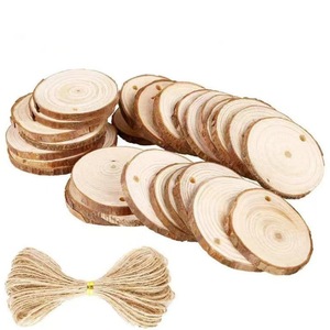 Base de peinture artisanale en copeaux de bois, rondelle en bois massif pour décoration artistique DIY, décoration intérieure, motif naturel d'anneaux d'arbre - Product Image 4