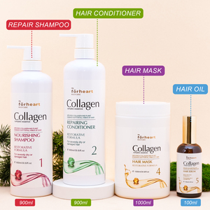 Ensemble de soins capillaires biologiques sans sulfate à marque privée : <span class=keywords><strong>Shampoing</strong></span> et après-<span class=keywords><strong>shampoing</strong></span> à la kératine, <span class=keywords><strong>Shampoing</strong></span> réparateur à la kératine - Product Image 1