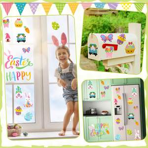 Imanes Decorativos para Puerta de Garaje con Diseño de Conejito de Pascua, Huevos y Duendes, Imanes Creativos para Refrigerador y Decoración de Automóviles - Product Image 3