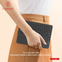 Earldom Keyboard Ultra tipis Abs, kibor nirkabel versi Universal untuk Mi Pad