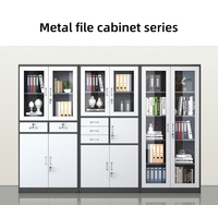 Armoire en acier verrouillable avec serrure numérique intelligente, 3 tiroirs, étagères réglables, armoire de rangement polyvalente pour le bureau, l'école