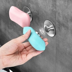 Porte-<span class=keywords><strong>savon</strong></span> de salle de bain sans perforation, porte-<span class=keywords><strong>savon</strong></span> magnétique avec drainage, en acier inoxydable 304, porte-<span class=keywords><strong>savon</strong></span> minimaliste, crochets de rangement mural - Product Image 1