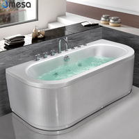 Baignoires à Jets de Massage pour 2 Personnes en Angle Neo avec Deux Dimensions pour Petits Espaces