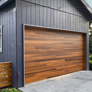 <span class=keywords><strong>Porte</strong></span> <span class=keywords><strong>de</strong></span> <span class=keywords><strong>garage</strong></span> <span class=keywords><strong>sectionnelle</strong></span> électrique automatique au design moderne en acier isolé antivol couleur chêne <span class=keywords><strong>doré</strong></span> pour villas à usage domestique - Product Image 1