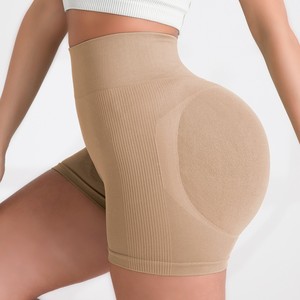 Tùy Chỉnh Chất Lượng Cao Phụ Nữ Scrunch Mông Yoga Quần Short Cao Eo Tập Thể Dục Hip Nâng Dưới Đào Tạo Ngoài Trời Đẩy lên Biker Quần Short - Product Image 4