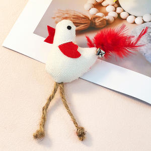 Jouet interactif amusant pour chat avec queue en plumes et clochette, jouet à mâcher pour soulager l'ennui des animaux domestiques, fournitures pour animaux de compagnie - Product Image 6