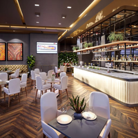 M2 Display Store Design Personnalisé Pioneer Restaurant Bar Design Café Boutique Comptoir Salle à manger Bar Boutique Solution de design d'intérieur