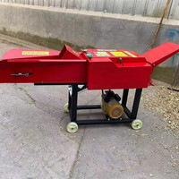 Hacheuse à fourrage électrique multifonctionnelle mini pour l'alimentation animale, bétail, moutons, volailles, utilisation en ferme