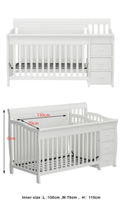 Letto per Bambini in Legno di Pino Massiccio con Cassetti e <span class=keywords><strong>Fasciatoio</strong></span>, Vendita all'Ingrosso - Product Image 5