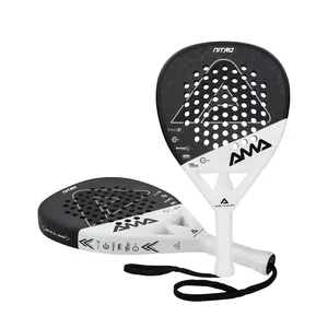 AMA SPORT-Palas de Padel de fibra de carbono con Logo personalizado, 3K/12K/18K, Raquetas de Padel