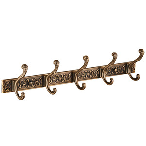 Crochets muraux Saint Ruijia en aluminium spatial, 5 crochets, pour salle de bain, cuisine, porte-manteau, accessoires de montage - Product Image 4