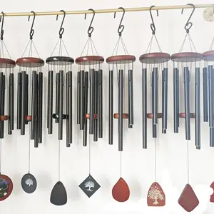 Werbe billige Geschenke Großhandel Aluminium Rohr benutzer definierte einzigartige Outdoor-Denkmal Wind Glocke Glockenspiel mit Box