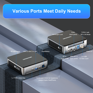 <span class=keywords><strong>Geekom</strong></span> Air 12 Mini PC Intel Core Supports WiFi 6 BT5.2 DDR5 4800MT/s M.2 2280 PCIe4.0 SSD Windows 11 Pro 12th Gen 16GB Max Home - Product Image 2