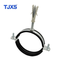Support de tuyau en caoutchouc pour profilé Unistrut, fixation réglable, support de tuyau à œil, support de tuyau