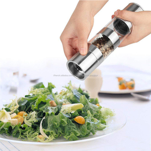 <span class=keywords><strong>Amazon</strong></span> fournitures usine En Acier Inoxydable double moulin à sel, moulin à sel manuel, Sel et Poivre De Meulage - Product Image 6
