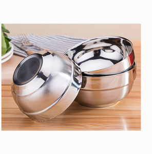 Bol en acier inoxydable SUS 304 à double paroi, isolation thermique, bol en acier inoxydable de haute qualité SUS 316 SUS 316L, anti-brûlure - Product Image 3