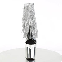 Chaussures de pole dance sexy à franges pour femmes, bottines à talons très hauts de 20 cm, plateforme, bottes pour strip-teaseuses