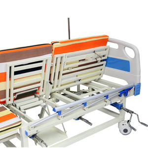Shuoxin Nursing <b>Bed</b> 2109050 Cm Manual <b>Double</b> Crank With Guardrail For Home Hospital Use - Product Image 3