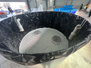 Lagoa de peixes de água doce e camarão em lona plástica PVC material galvanizado com alta densidade de reprodução e alto lucro - Product Image 3