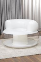 Bestway 75138 Mod Pod Chaise à Air Gonflable Canapé Gonflable Simple 1.12 m X 1.12 m X 70 cm