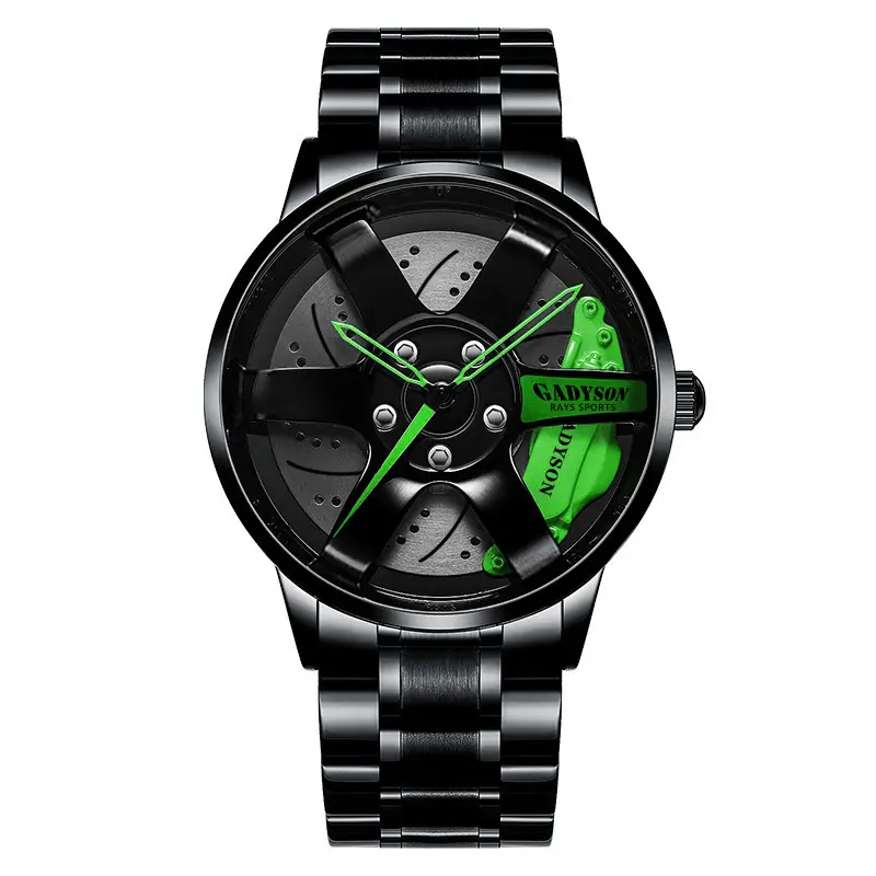 New Watches Men Sports Car Men Quartz Watches Waterproof Sport Rim Hub Wheel Wristwatch Car Quartz Men's Watches