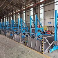 Plateforme de chargement/déchargement mobile hydraulique à mât vertical Konty SJZX pour conteneurs de marchandises, table 1800x1800mm, capacité 1500kg