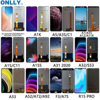 Layar LCD Ponsel untuk OPPO A3 A16K A5S A9 A15 A53 Find X2 X3 Neo untuk Vivo Layar LCD Y20 Y21 Y52 Combo Layar untuk Realme