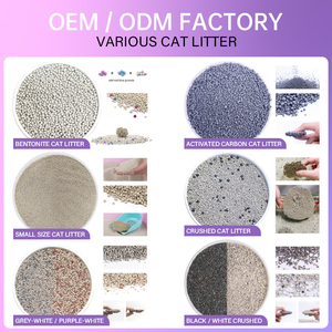 Oem ODM nhà máy bán buôn mẫu miễn phí siêu thấm giá bán buôn bụi miễn phí công thức hiệu quả Bentonite mèo xả rác - Product Image 4