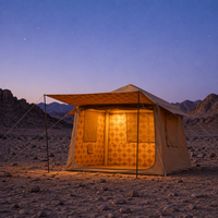Tente de style Majlis du Moyen-Orient, en tissu résistant au vent, abri extérieur pour le désert, style Arabie Saoudite